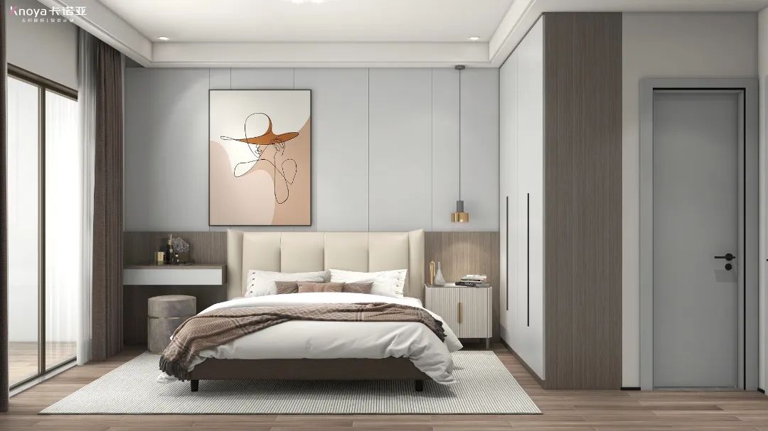 不一樣的床頭柜設計，小臥室也能有大空間